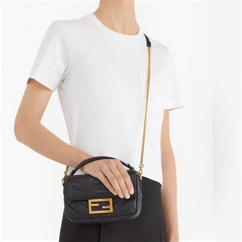 fendi mini baguette leather crossbody|FENDI Mini Baguette Leather Crossbody Bag .